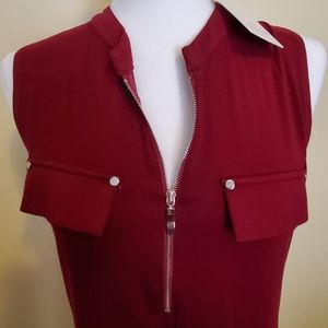 NWT bulotus tank tunic Burgandy Sz M
